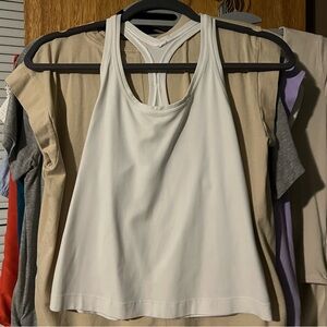 Lululemon white racer back tank top